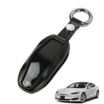 LMZX Tesla Model S/3/Y Key Fob Cover Holder Keychain Case Aluminum