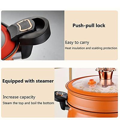  Mini Stainless Steel Pressure Cooker Explosion Proof 1.8L for  Gas Stove Induction Cooker: Home & Kitchen