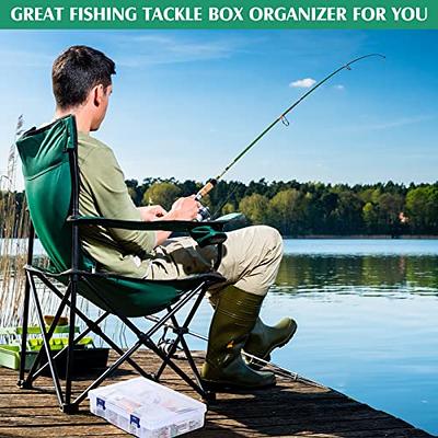 RUNCL Fishing Tackle Box, Plastic Storage Box with Removable Dividers, 3600  Tackle Boxes Organizer - Clear Tackle Storage Trays For Lures, Baits - Box