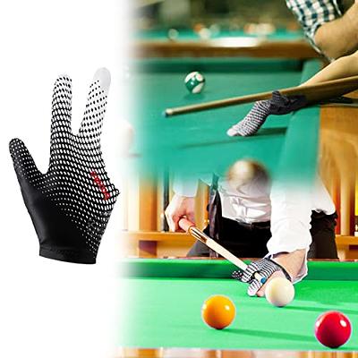 Billiard Pool Gloves Lycra Snooker Cue Sports Gloves Fits on Left/Right  Hand for Men Women Snooker Training Sportswear