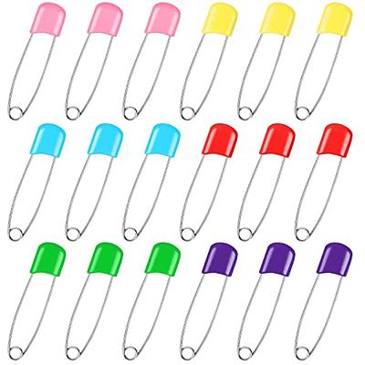 50 Pieces Diaper Pins Baby Diapers Safety Pins with Locking