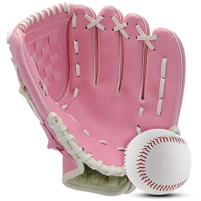  Kids Baseball Glove Soft PU Leather Cushion Left Hand Glove  Softball Tee Ball Glove Mitts Easy Break in Right Hand Throw Youth Teeball  Fielding Glove Infielder's Mitt for Boys Girls