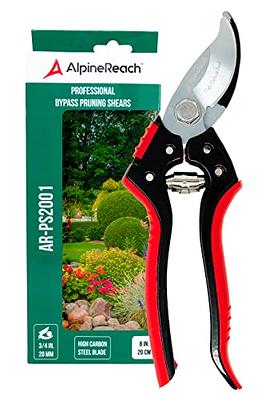 Garden Pruning Shears 8'' Professional Hand Clippers Trimmers Heavy Duty  Bypass