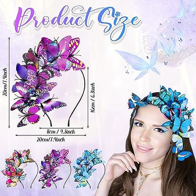 BARTOSI Butterfly Fascinator Hat Monarch Butterfly Headband Crown Tea Party  Halloween Costume Headpiece for Women and Girls Wedding - Yahoo Shopping