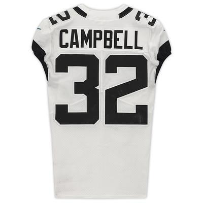 Tyson Campbell Jacksonville Jaguars Game-Used #32 Teal Jersey vs. Las Vegas  Raiders on November 6 2022