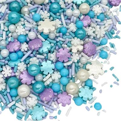 Sprinkles | Frozen in Sugar Sprinkle Mix | Blue Sprinkles | Confetti  Sprinkles | Snowflake Sprinkles | Holiday sprinkles | Christmas | Winter  cake