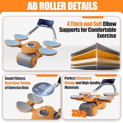 Wconaces Ab Roller Wheel with Elbow Support, Adjustable in 3 Sizes