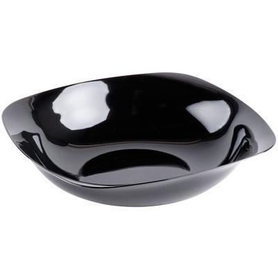 Fineline 5080-BK Super Bowl 80 oz. Black PET Plastic Bowl - 25/Case