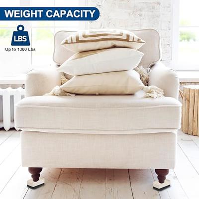 6 Pack Bed Risers 2 Inch Heavy Duty Furniture Lifters Stackable