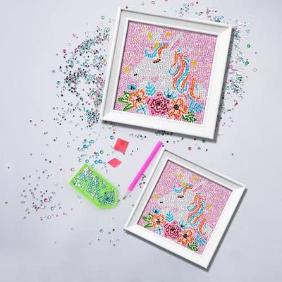 Cute Diamond Painting Kits for Kids 5-7 & Girls 9-12 - Large 7x7 Natural  Wooden Frame, Pre-Mounted Canvas, Sparkling Crystal Gems, Pen, Arts &  Crafts Tray, Gum. Famous Characters, Unicorn - Yahoo Shopping