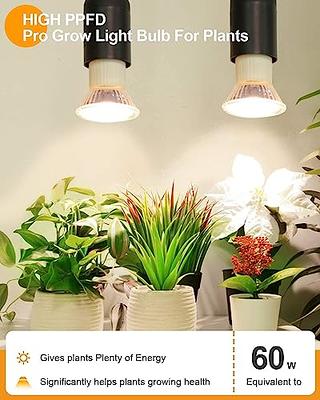 SANSI 60W LED Grow Light, Full Spectrum Plant Grow Lamp for Indoor Plants,  E26 Base 