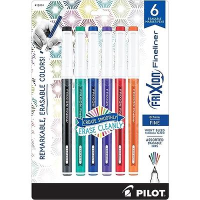 FriXion ColorSticks Erasable Gel Ink Pen, Assorted Ink, Fine, 5/PK by Pilot