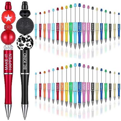 Cobee® Beadable Ballpoint Pens, 6 Pieces 1.0mm Bead Rollerball Pen Plastic  DIY Black Ink Pens Beaded Pens Gift for Kids Students Office School Supplies  - Yahoo Shopping
