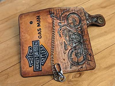  Tractor, Combine, Men's 3D Genuine Leather Wallet, Handmade  wallet, Carved wallet, Tooled wallet, Airbrush Art, Biker wallet, Custom  wallet, Personalized wallet : Handmade Products