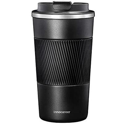 CS COSDDI 12 oz Stainless Steel Vacuum Insulated Tumbler - Coffee Travel Mug Spill Proof with Lid - Coffee Cups for Keep Hot/Ice Coffee,Tea and Beer