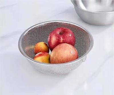  POPGRADE Stainless Steel Colander Strainer Bowl Set