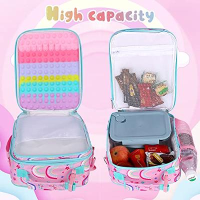 JoyLEME Pop Lunch Box for Kids Girls Insulated Lunch Boxes, Girls Fidget  lunch Bag toy for kids Lunc…See more JoyLEME Pop Lunch Box for Kids Girls