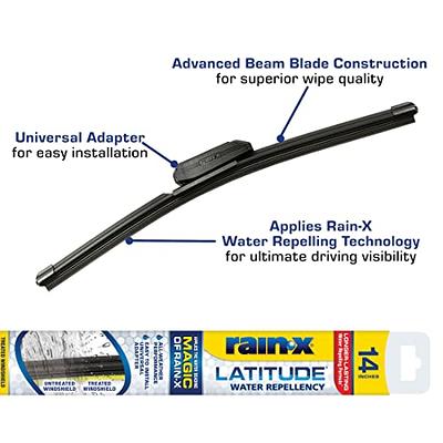 Rain-X 5079272-2 Latitude 2-in-1 Water Repellency Wiper Blade, 14