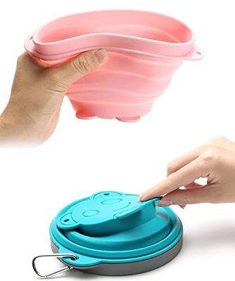 Portable Camping Collapsible Bowl,Salad Bowl With Covers 