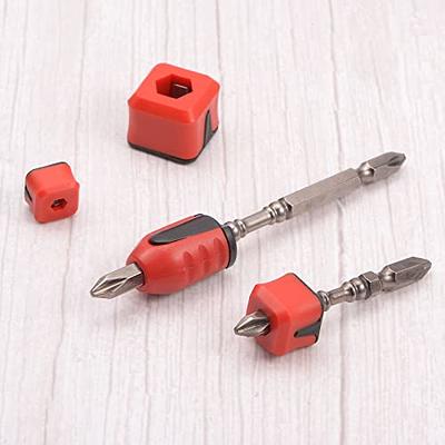 HARFINGTON 5pcs Bit Magnetizer Ring 1/4 Hex Hole Removable Magnetic Screw  Holder for 4-6.35mm Power Screwdriver Bits and Hand Tools - Yahoo Shopping