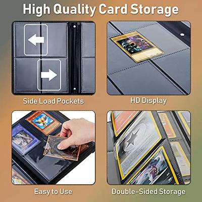 BPQOJB Trading Card Binder, 4 Pocket Trading Cards Album Display