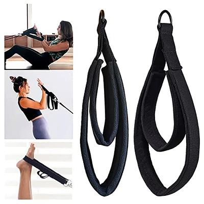 PILHCY Pilates Double Loop Straps for Reformer,Fitness D-Ring Exercise  Straps, Yoga Exercise Accessories for Home Gym Workout, 1 Pair Reformer  Straps
