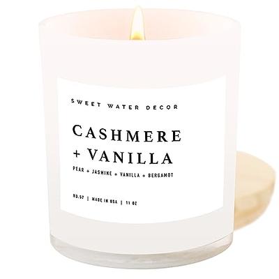 Cozy cashmere coconut soy wax candle I white freesia, lily , cashmere