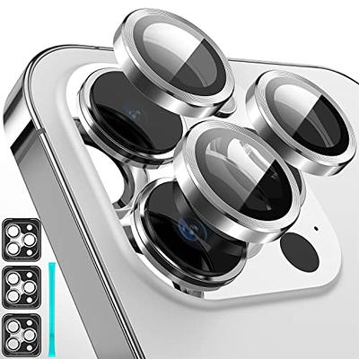 Fewdew [3+1] for iPhone 14 Pro Max/iPhone 14 Pro Camera Lens Protector, 9H  Tempered Glass [Anti Scrach] [Ultra HD] Metal Individual Ring Camera Screen