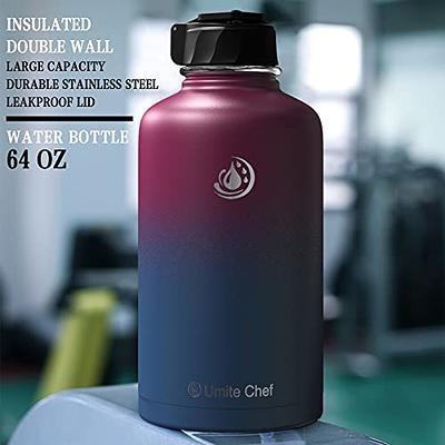 Thermoflask Double Stainless Steel Insulated Water Bottle 64 oz Black