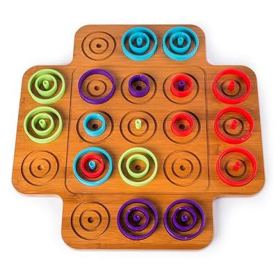 Funsparks Quaggle Stacking Balance Game - Wood Blocks - Premium Suspend  Game - STEM Toy, 2 to 12 Players for Kids, Adults, Family