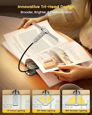 Book Light,14 LED Touch Control Reading Light with 3 Colors&8  Brightness,Rechargeable Book Light for Reading in Bed,Portable Reading  Lights for Books in Bed, Clip on Light, Small Reading Lamp,Black - Yahoo  Shopping