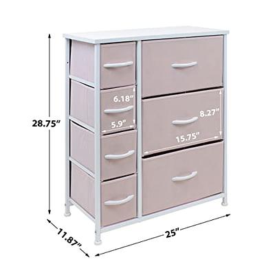 Sorbus Dresser with 8 Drawers - Furniture Storage Chest for Kid's, Teens,  Bedroom, Nursery, Playroom, Clothes, Toys - Steel Frame, Wood Top, Fabric