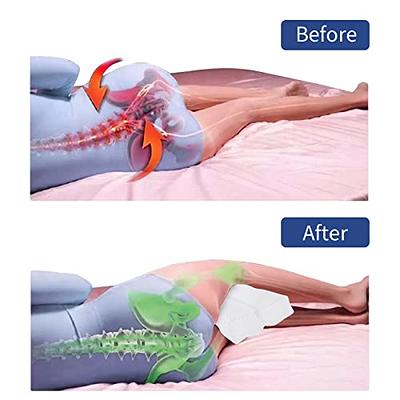 Memory Foam Knee Pillow Back Support Align Spine Pregnancy Body Pillows for  Side Sleepers for Orthopedic Sciatica Back Leg Hip