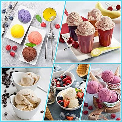 Ninja Creami Containers,4PCS Creami Pint Containers,Ice Cream Pints Containers with Lids for NC301 Nc300 Nc299amz Series Ice Cream Maker(Free Spoons)