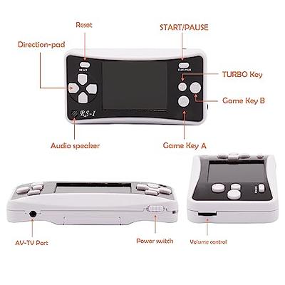 E-MODS GAMING Retro Games Console GV300S Mini TV Style 308 Video Games  Player with Handheld Gamepad & AV Output - 3.0 Inch Screen Electronic Games