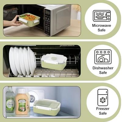  Microwave Food Storage Tray Containers - 3 Section