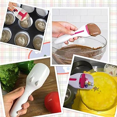 Cake Batter Distribution Scoop, Kitchen flour paste Dispenser scoop DIY cupcake  batter scoop, One-Touch Sliding Button Dispenses Batter, Home Batter  Dispenser baking tool, Dishwasher-Safe & BPA-Free - Yahoo Shopping