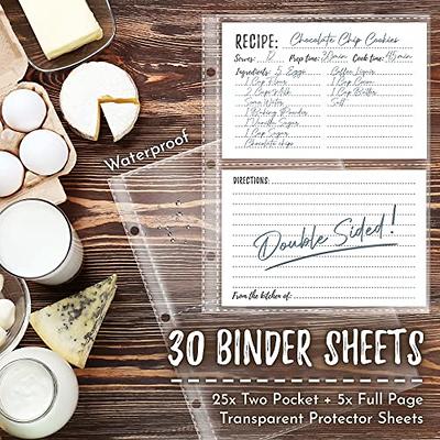 Recipe Book To Write In Your Own Recipes, 8.5x9.5 Recipe Ring