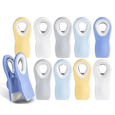 50-Piece Plastic Sealing Bag Clip for Food Chip Snack, 4 Color & Sizes