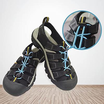 YLhighton Shoe Laces Tieless 3.0 New Double Hole No Tie Shoe Laces for  Adults Lazy Elastic Silicone Shoelaces 2 sets