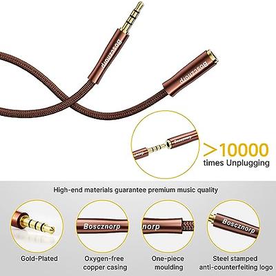 UGREEN Headphone Extension Cable 3.5mm Extension Gold Plated Aux Extension  Cable Audio Stereo Jack Male to Female TRS Cord Extender Compatible with