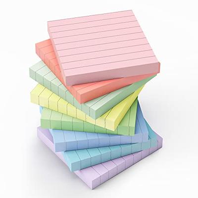 White Sticky Notes, 6 Pads, 3 X 3 Inch, 100 Sheets/Pad, Self-Stick  Notes Pads, Easy Post Notes for Office, School, Home (White) : Office  Products