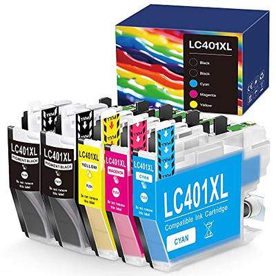  Homeika LC401XL Ink Cartridges Replacement for Brother