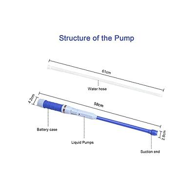 Vila Manual Fuel Transfer Pump, Portable Water, and Gas Siphon Pump Kit,  Multi-use, Syphon Hand Pump for Gasoline, 15 Siphon Hose, Liquid Transfer