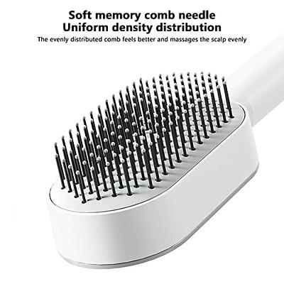 Self-cleaning hair brush