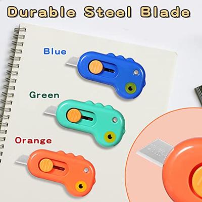 6 Pieces Mini Box Cutter Retractable Utility Knife Letter Opener Paper  Envelope Portable Cutter with Hole for Home Office and DIY Project, Cute  Dinosaur Shape - Yahoo Shopping