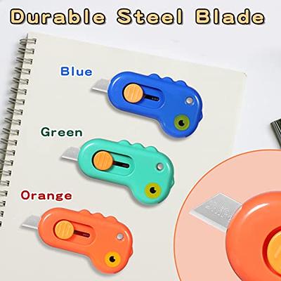 6 Pieces Mini Box Cutter Retractable Utility Knife Letter Opener