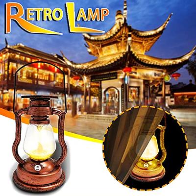 LED Rechargeable Vintage Lantern Flickering Flame Outdoor Hanging  Decorations Lanterns for Patio - China Lantern, Decorations Lanterns