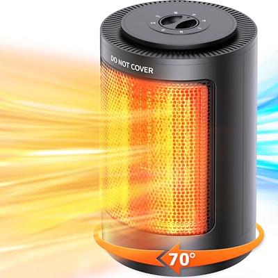 Coplax 1500w Portable Electric Space Heater with Thermostat,1S Fast  Heating, Overheating & Tip Over Protection, Super Silent Heater Fan, Heat  Up to 200 Square Feet for Office Room Desk Indoor Use 