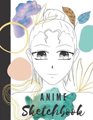 Just a Girl Who Loves Anime: Anime Manga sketchbook notebook journal blank  drawing book for girls - Gifts for Anime Lovers - Anime Art Supplies For
